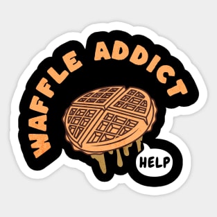 Waffles Addict Sticker